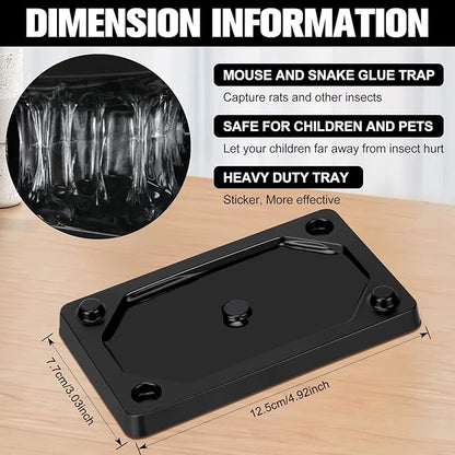 Qualirey 64 Pieces Mouse and Insect Glue Traps Heavier Sticky Traps with Non-Toxic Glue for Mice