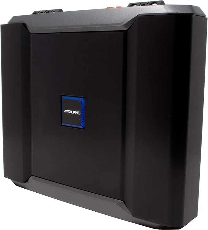 Alpine R-SB10V Pre-Loaded R-Series 10-inch Subwoofer Enclosure, Alpine R-A75M 750 Watt Mono