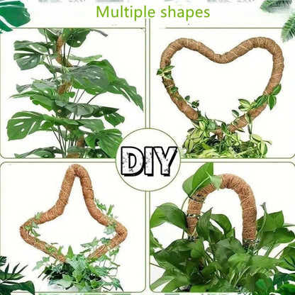 Moss Pole,63 Inch Monstera Plant Support, Upgraded 7mm Aluminum core Moss Poles for Climbing Indoor