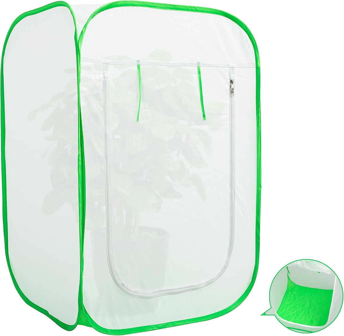 24 x 24 x 36 Inch Pop Up Winter Frost Plant Cover, Gardening Plants Freeze Protection Tent, Warm
