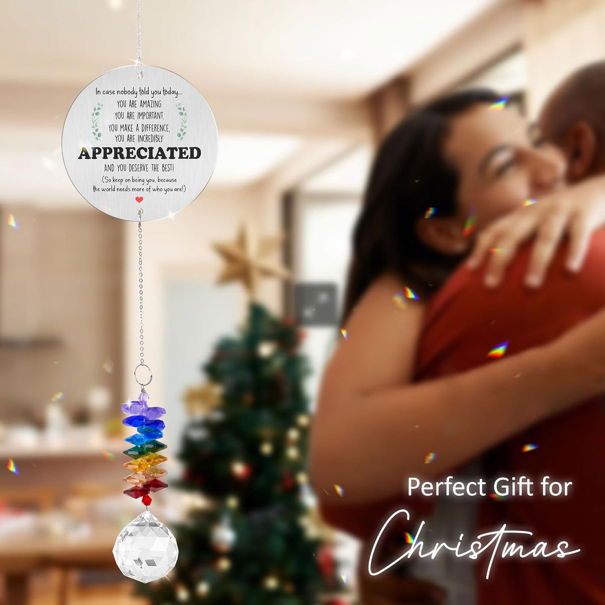 Aluminum Ornament Suncatcher - You are Appreciated - Inspirational Gift Ideas - Encouragement