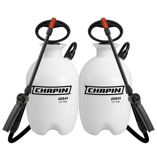 Chapin 1-Gallon Pump Sprayer, Foaming Nozzle for Visible Coverage, 2 Pack