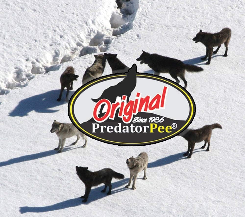 PredatorPee 100% Wolf Urine - Territorial Marking Scent - Creates Illusion That Wolf is Nearby