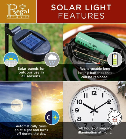 Regal Art & Gift Hot Air Balloon Solar Lantern – Hanging Solar-Powered LED Lights, Waterproof