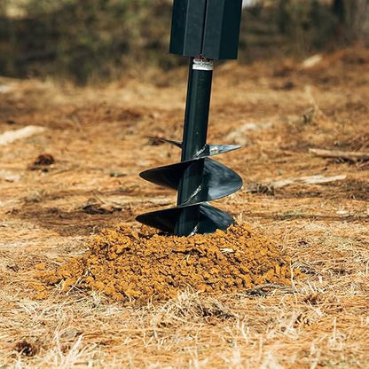 Titan Attachments Auger Bit for 3 Point Post Hole Digger, 24" Drilling Depth with Fishtail Point