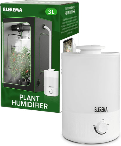 3L No Leak Plant Humidifiers for Grow Tent Greenhouse and Grow Room, Top-Fill, Auto Shut Off, with