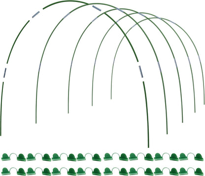 MAXPACE Greenhouse Hoops for DIY 2.8ft or Wider Grow Tunnel, Rust-Free Fiberglass Support Hoops