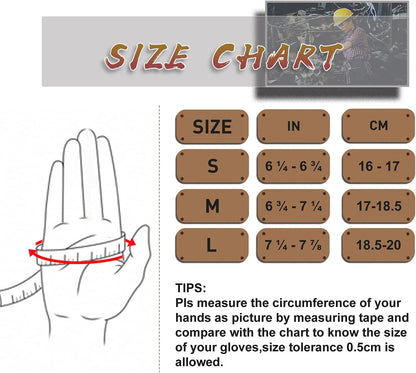 HLDD HANDLANDY Work Gloves for Women and Ladies, Leather Gardening Gloves Flexible Mechanic Working