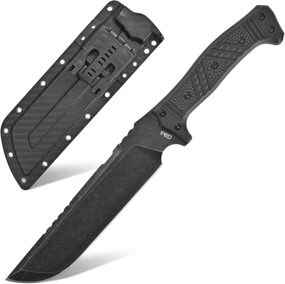 GTK32 Fixed Blade Knife DC53 Steel Blade Full Tang Nylon Fiberglass Handle Heavy Duty Knifes for
