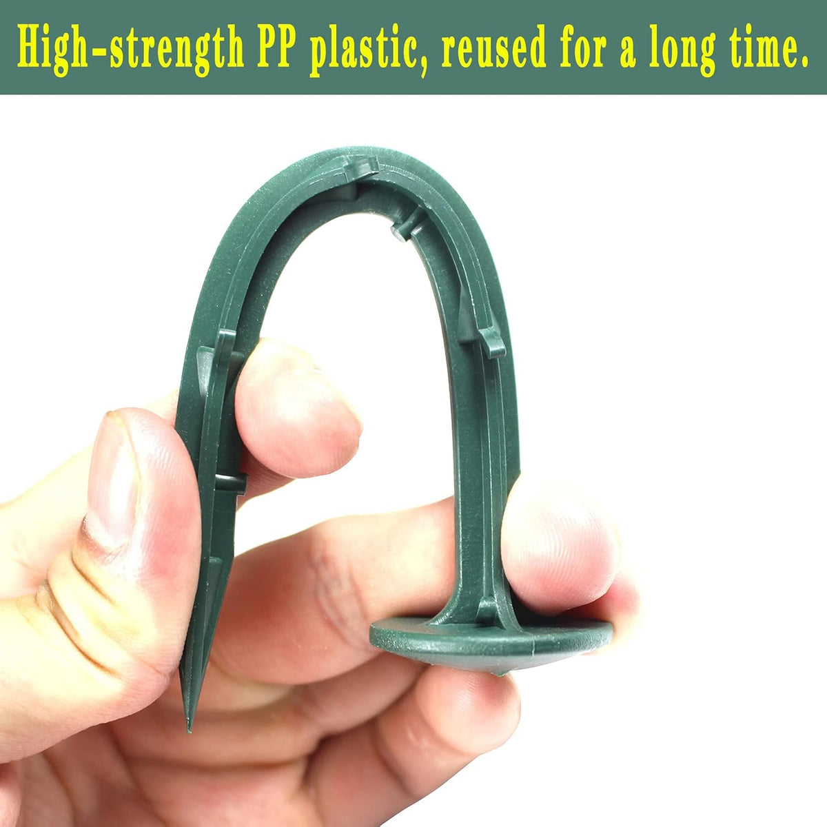 6-Inch Plastic Stakes Sturdy Plastic Stakes Anchors Rustproof for Holding Down Landscape Fabric