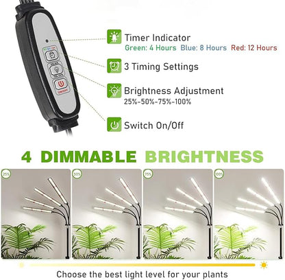 FOXGARDEN Grow Lights for Indoor Plants Full Spectrum with Tripod Stand, Tall Grow Lights for