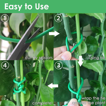 Soft Plant Tie Garden Plant Twist Tie TPR Plant Supply, for Supporting and Fixing Garden Planting