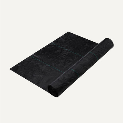Amazon Basics Weed Barrier Landscape Fabric, 3 x 50 Feet, Black, 1-Pack