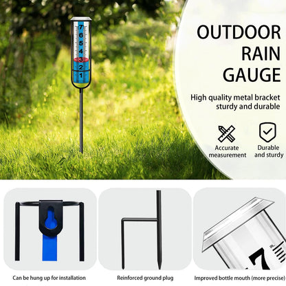 JMBay Rain Gauge Outdoor, Accurate rain gauges Outdoors Best Rated, Tall rain Gauge for Yard with