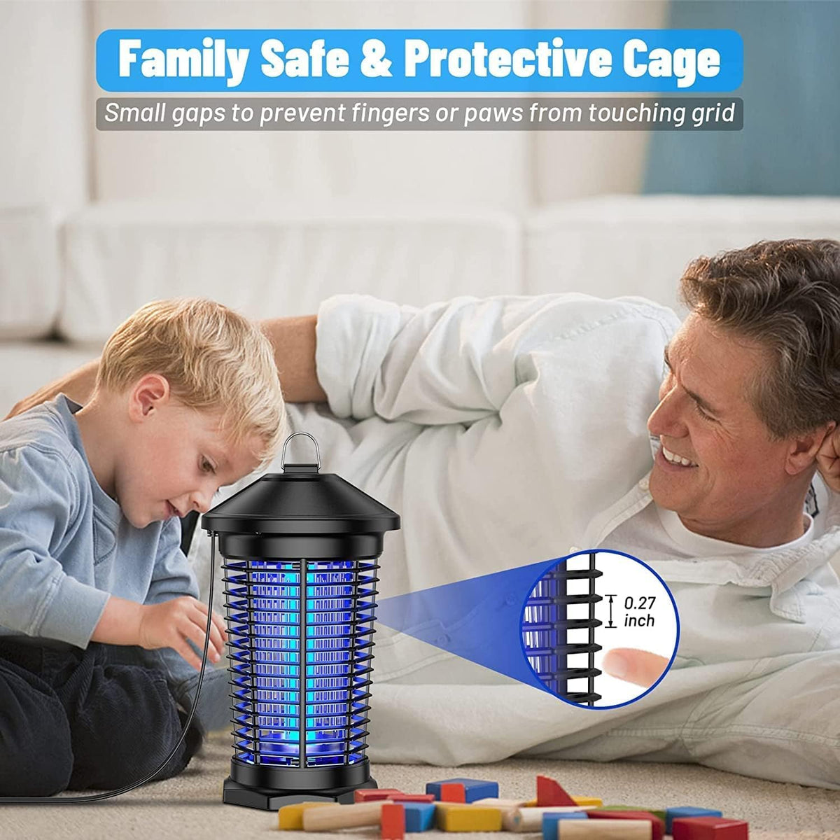 Bug Zapper Outdoor Indoor, Zechuan Electric Mosquito Zapper, Electronic Mosquito Killer Lantern