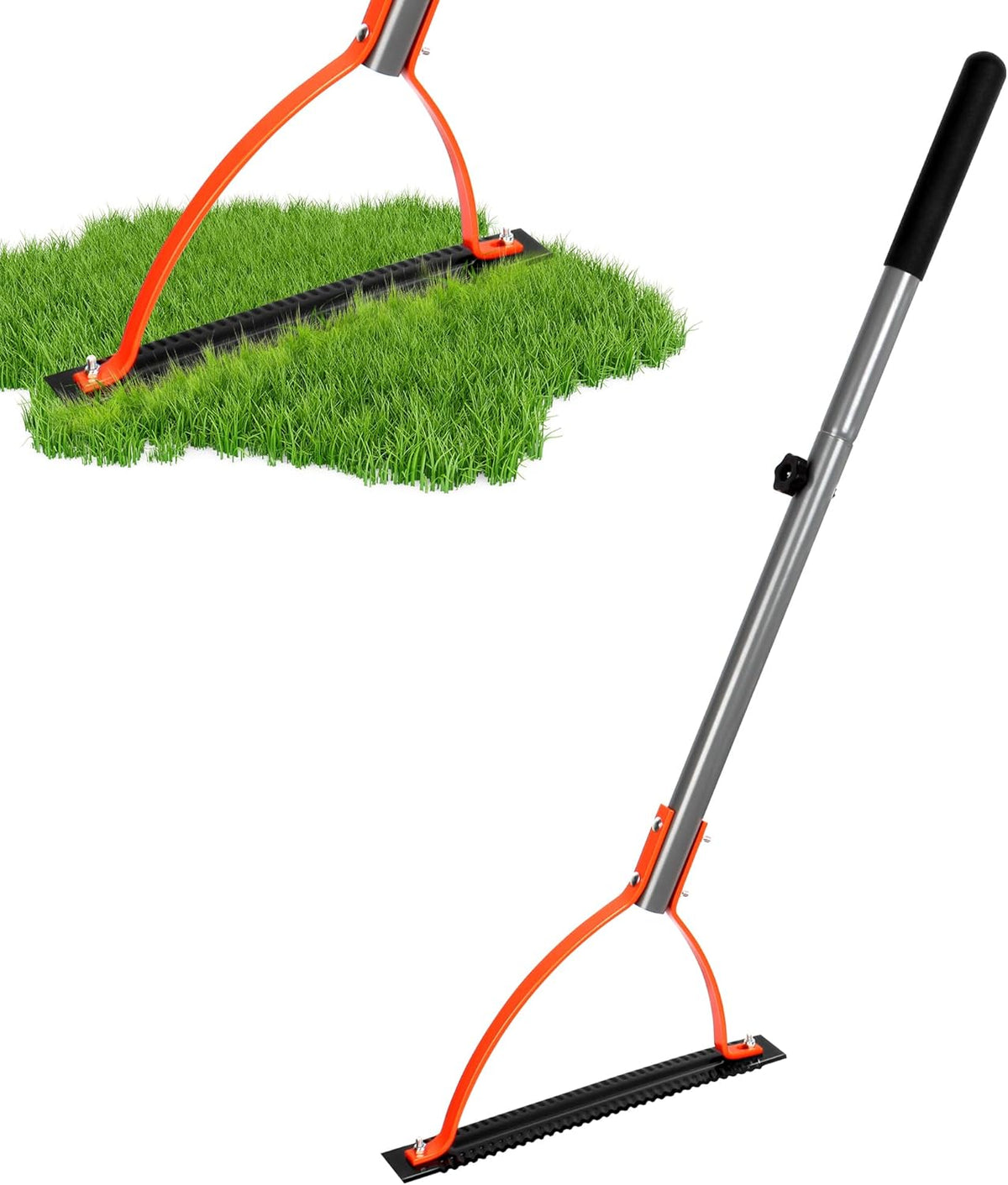 Walensee Weed Grass Cutter with Serrated Double-edged Sharp Blade Manual Grass Whip with 30 Inch