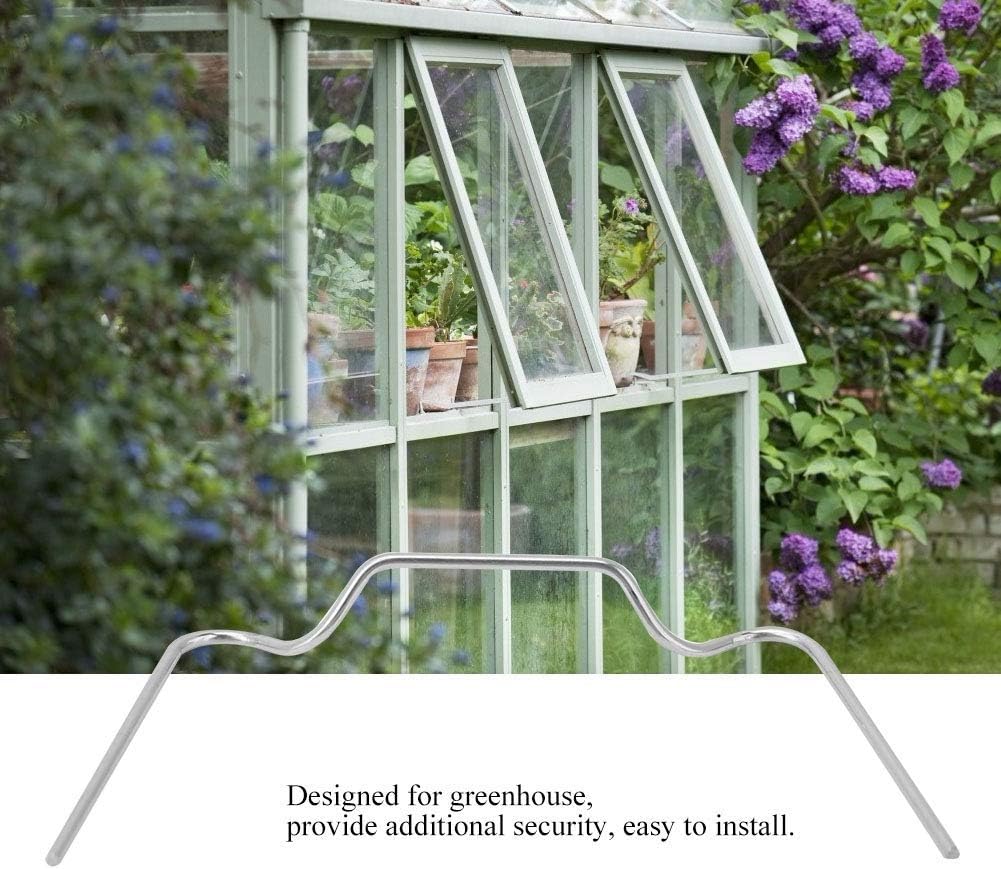 Mumusuki 50 Pack Stainless Steel Greenhouse Clips, Rust Proof Spring Clamps for Plexiglass Panels