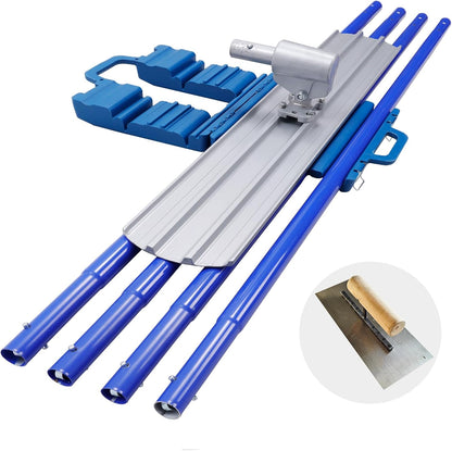 Bull Float Aluminum Magnesium Alloy Concrete Float 48"x8" Round End Board Kit trowel Tool Cement