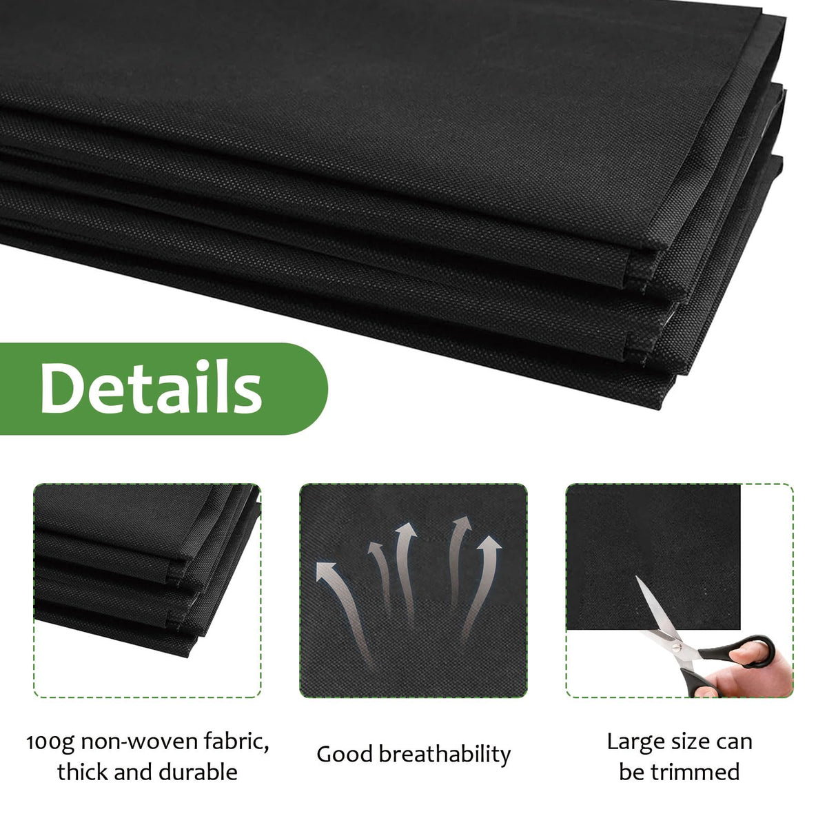 Qivine Raised Garden Bed Liner, Waterproof Raised Flower Bed Planter Liner, 5Ft x 9Ft Rectangle
