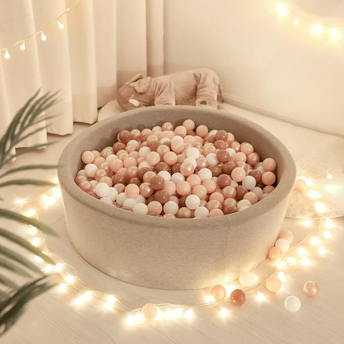 TRENDPLAY Plastic Balls for Ball Pits 2.2 Inch, Pack of 50 100 200 500 Hollow Balls, Perfect for