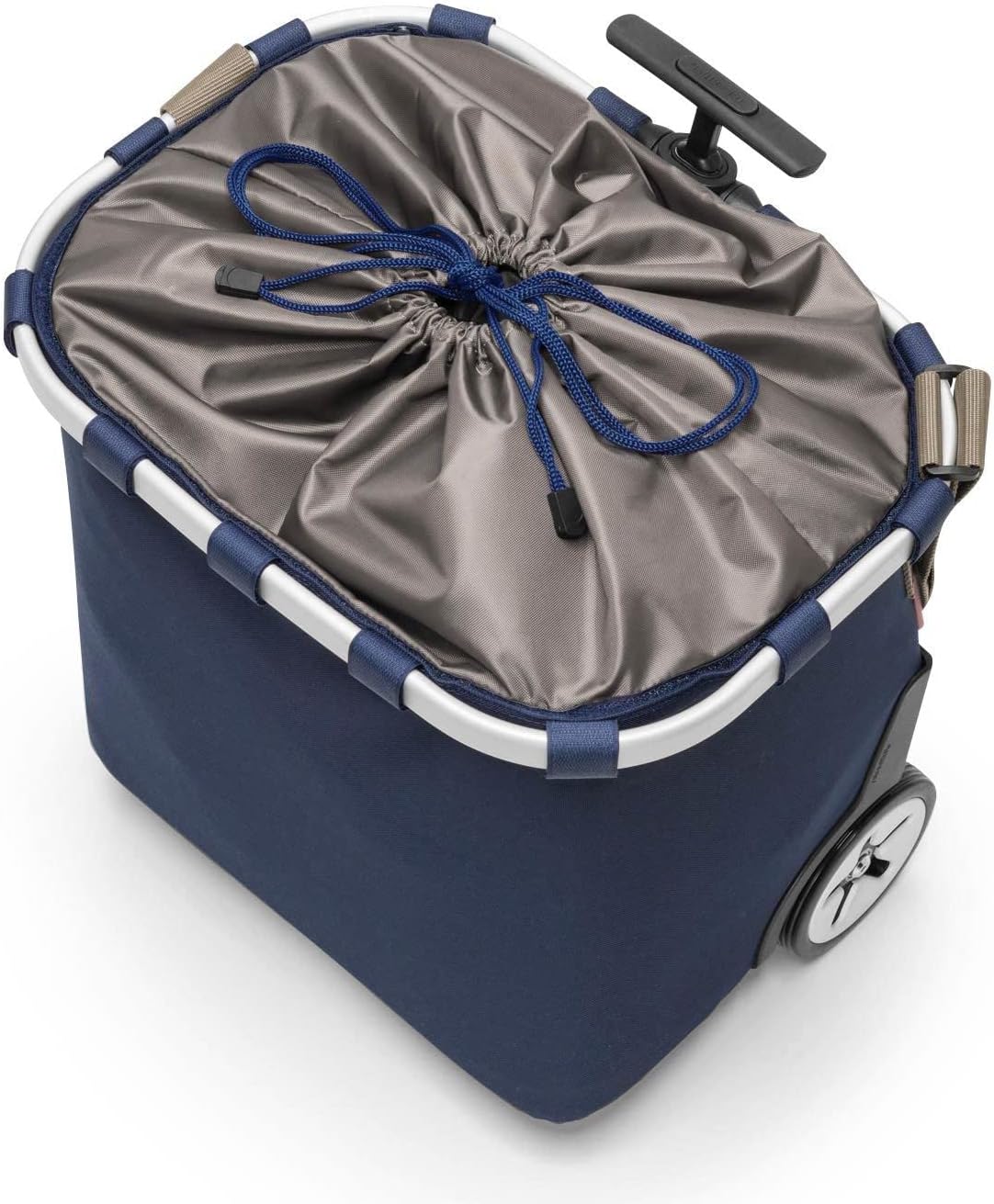 reisenthel carrycruiser Dark Blue - Portable Shopping Trolley with Sturdy Aluminum Frame, Shoulder