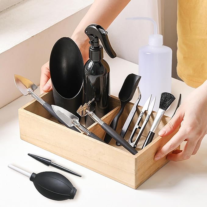 13Pcs Succulent Tools Set Mini Garden Tool Kit Transplanting Tools for Succulent Care Miniature