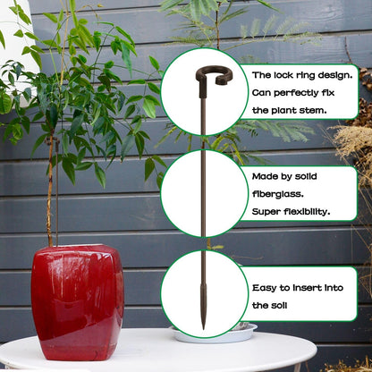 Invisible Orchid Sticks 17 inch &11 inch SupKing 16Pcs Plant Stakes with Clips for Support Small