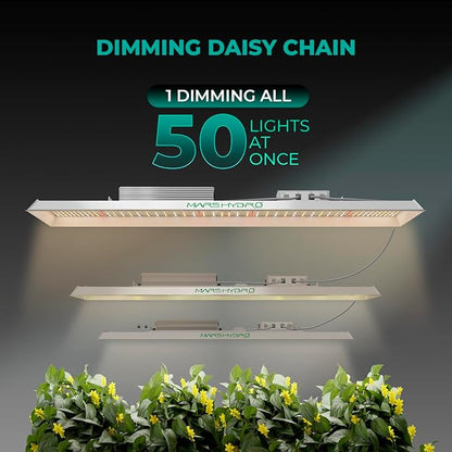 MARS HYDRO TSL2000 300W Led Grow Lights for Indoor Plants, Full Spectrum Dimmable Daisy Chain