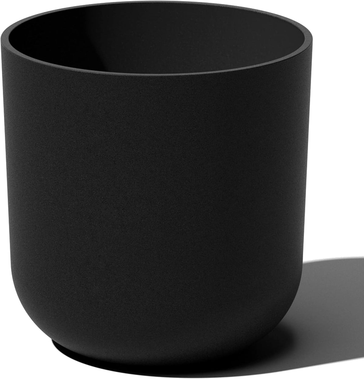 Veradek Round Black Plastic Planter Pots for Indoor/Outdoor Garden Use, with Drainage Holes