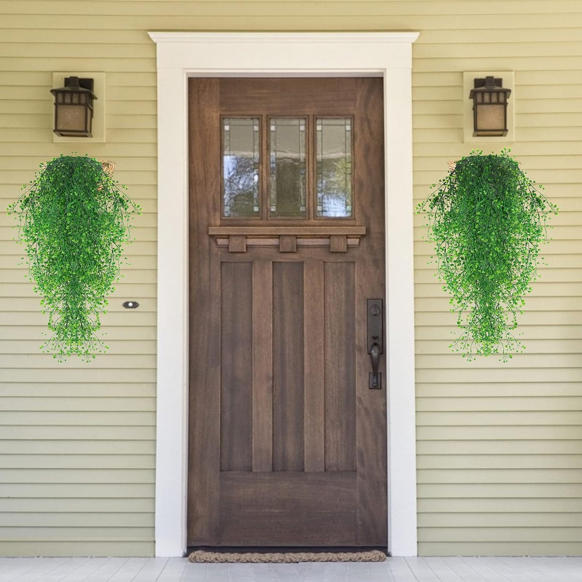 RECUTMS 4Pcs Artificial Hanging Plants Faux Hanging Greenery Ivy Decor Artificial Hanging Vines