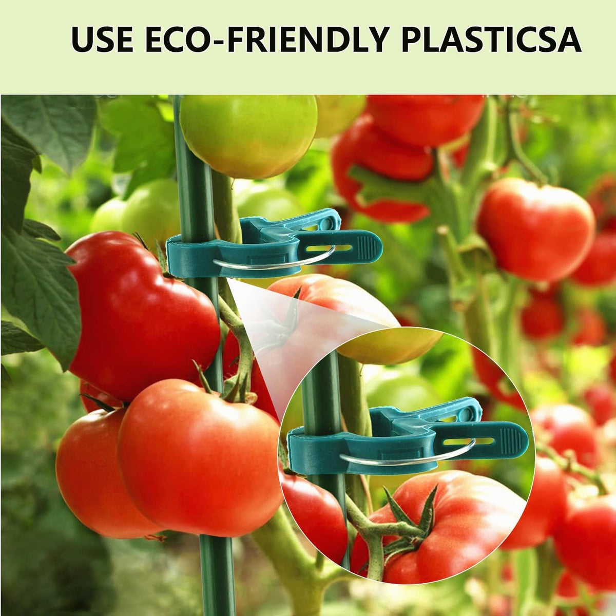 60 Garden Plant Clamps,Plant Support Clamps Hold Plant Stems,for Multi-Purpose Plants Rattan Clamps