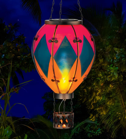 Regal Art & Gift Hot Air Balloon Solar Lantern – Hanging Solar-Powered LED Lights, Waterproof