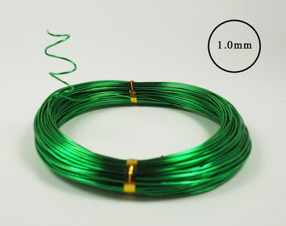 Aluminum Floral/Plant/Bonsai Tree Wire 5-Size Starter Set with Canvas Bag - 1.0mm, 1.5mm, 2.0mm