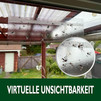 Garsum Window Fly Traps Indoor, 96 Pieces Fly Paper Bug Sticky Strips, House Fly Killer Window