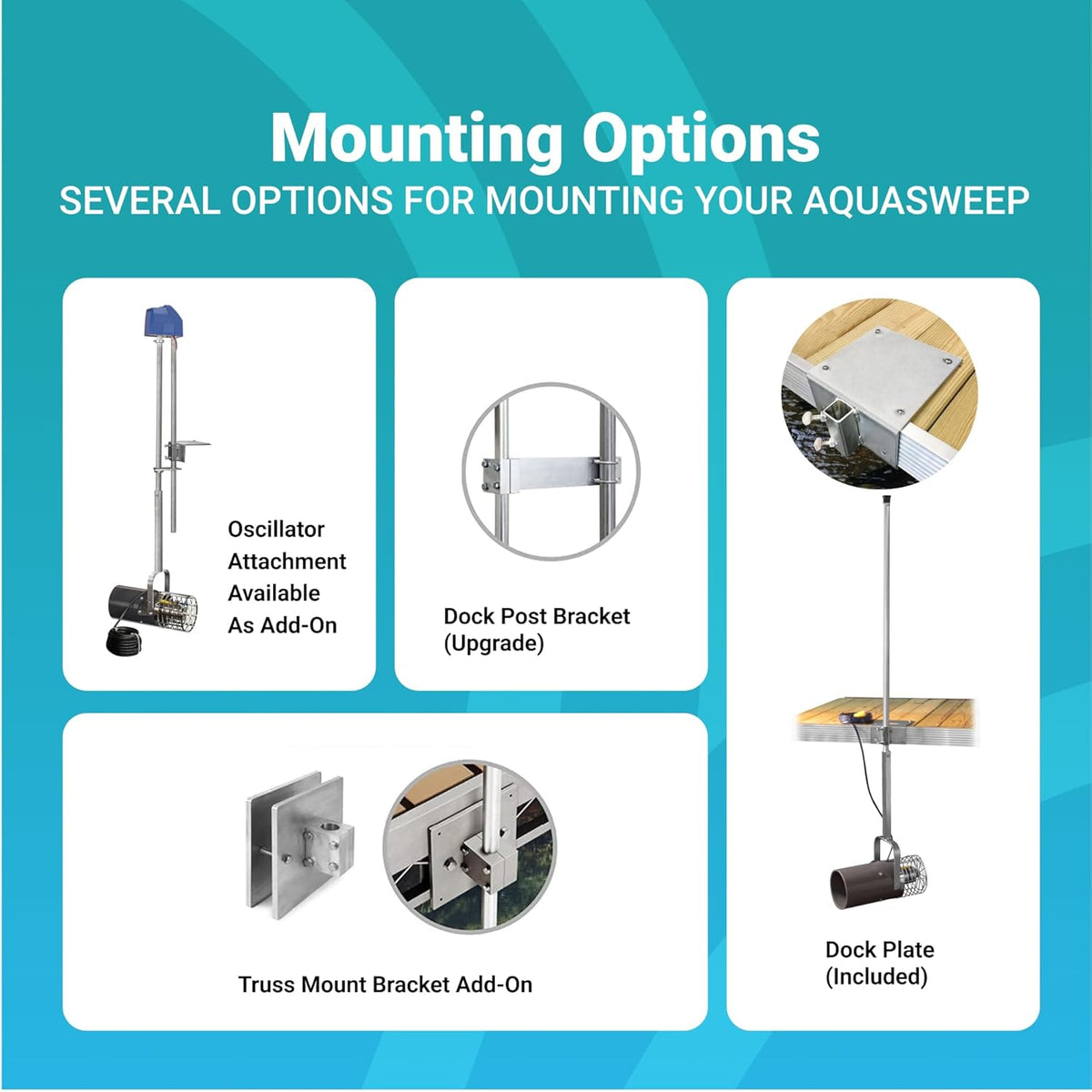 Scott Aerator 3/4 Horse Power 230V Muck Blaster - 100ft Cord | 3/4 Horse Power Aquasweep w/Dock