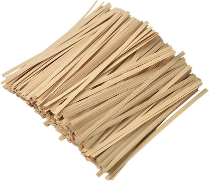 DGTANGYIN 500 Pcs 5" Kraft Paper Twist Ties,Bread Ties for Party Cello Candy Bread Coffee Bags Cake