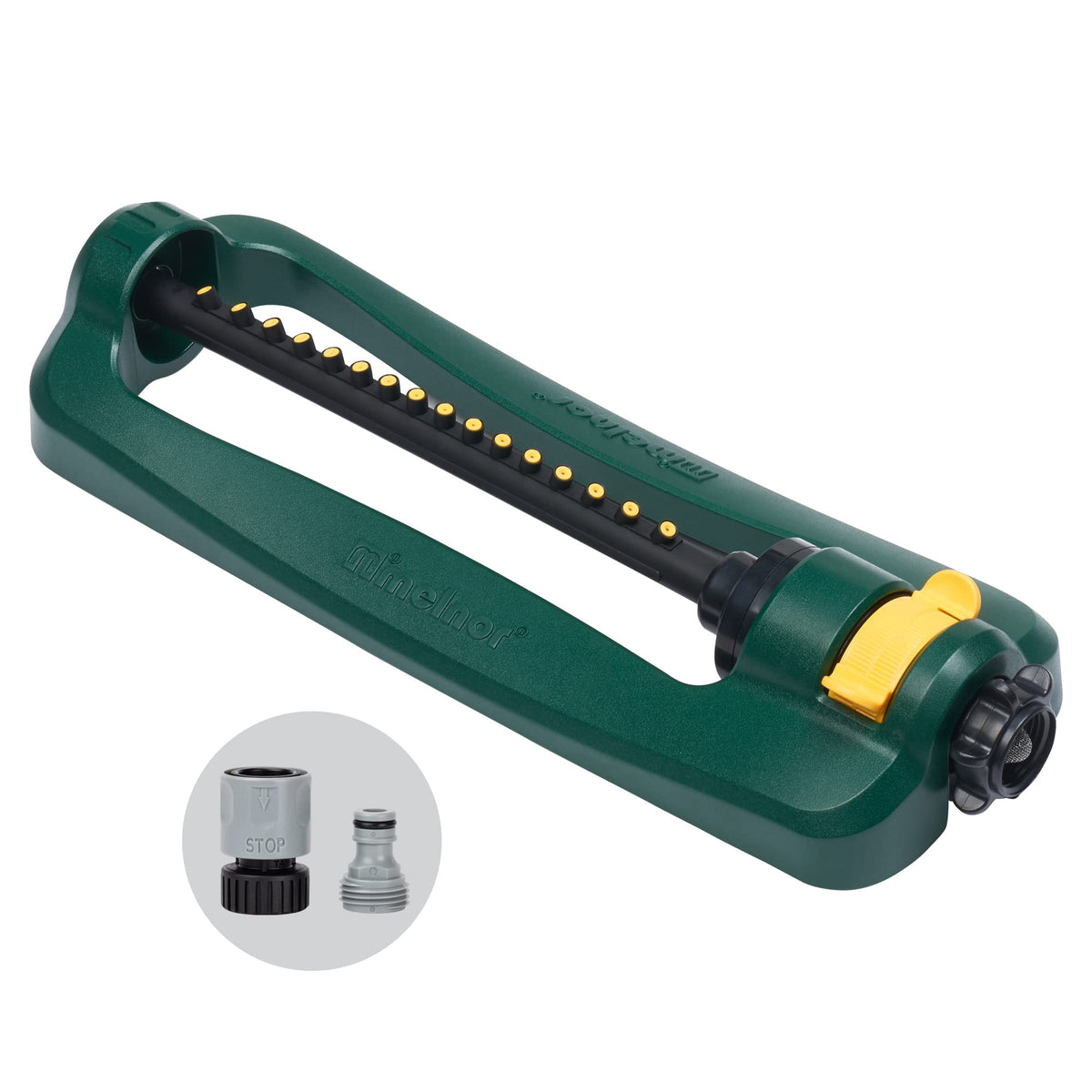 Melnor Turbo Oscillating Sprinkler, 2800 Sq Ft: Range Adjustable