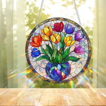 Sun Catchers Indoor Window, Acrylic Rainbow Suncatcher Window Hanging Decoration for Living Room