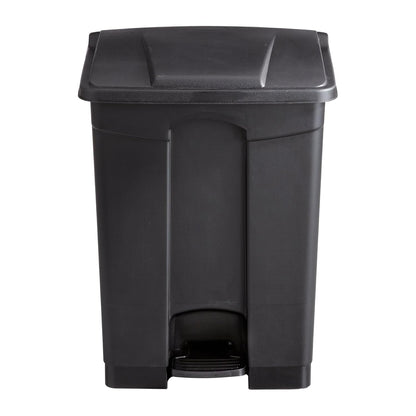 Safco Step On Plastic Trash Can with Foot Pedal, 17 Gallon Garbage Can for Kitchen, Indoor or