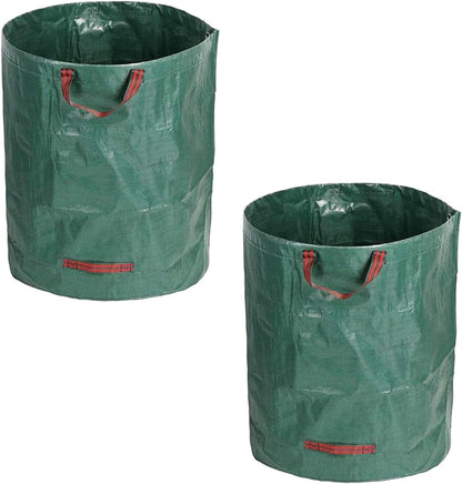 Yard Waste Bags 2 Pack 16 Gallon/72 Gallon Reusable Heavy Duty Leaf & Lawn Bags with 2 Handles for