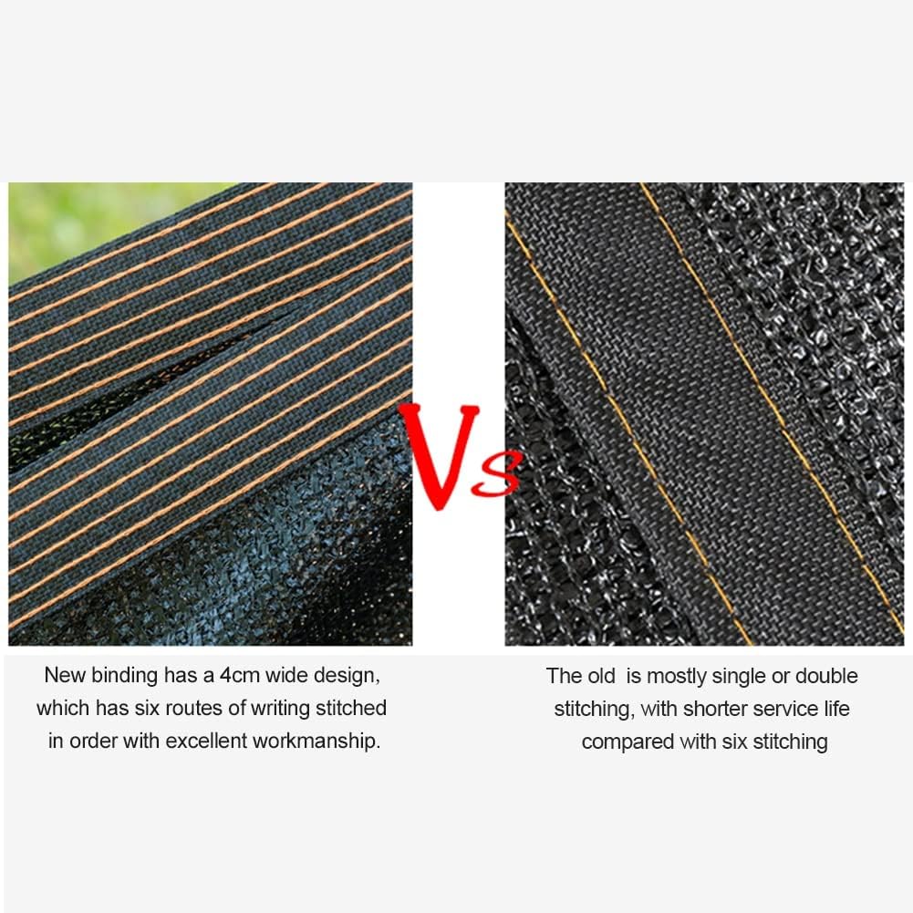 winemana 40% Black Shade Cloth, 10 x 12 FT Durable Mesh Tarp with Grommets, Resistant Garden Sun