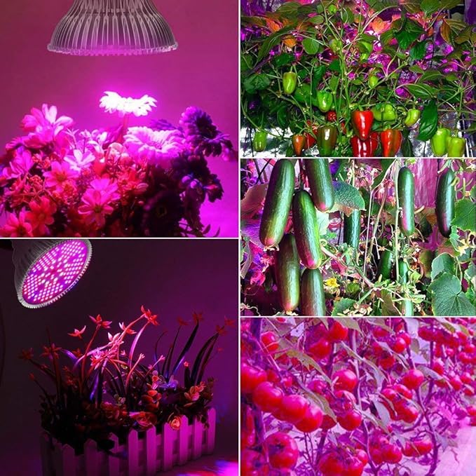 100W Led Grow Light Bulb Full Spectrum,Plant Light Bulb with 150 LEDs for Indoor Plants,E26/E27