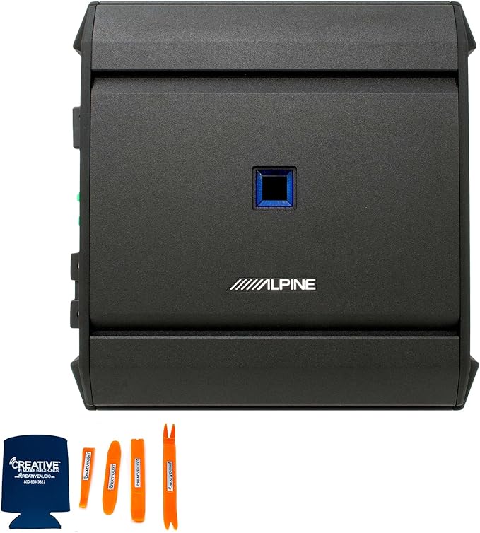 Alpine R2-SB10V-BNDL 10" Type-R Halo Loaded Enclosure with S-A60M 600 Watt Mono Amplifier and