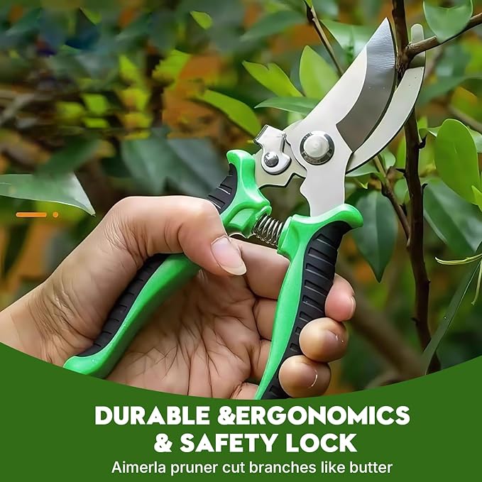 Heavy Duty Gardening Set, Featuring 9 Piece Durable Tools with Comfortable Non Slip Ergonomic