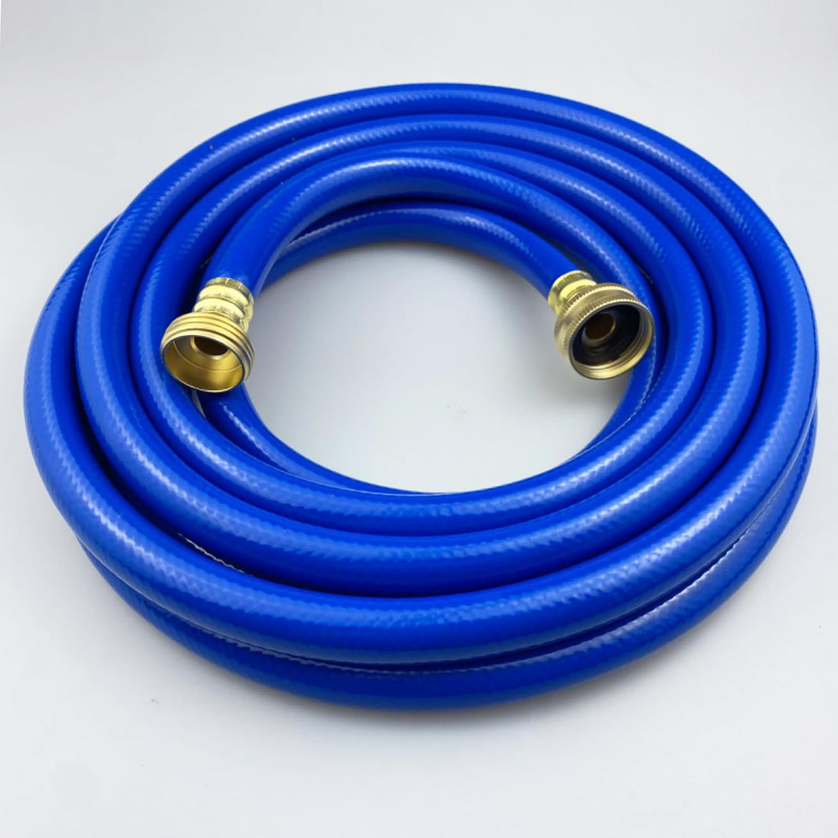 PVC Garden Hose 1/2 Inch Green Heavy Duty Water Hose with Solid Brass Fittings,No Leaking