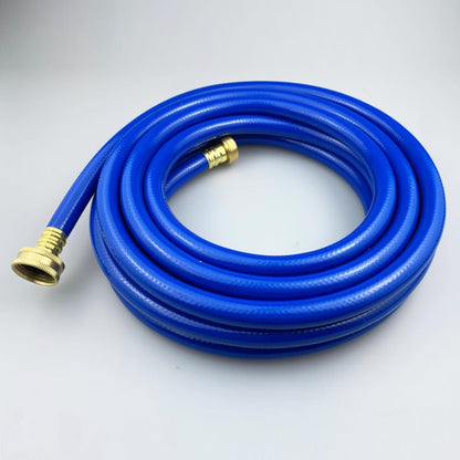 PVC Garden Hose 1/2 Inch Green Heavy Duty Water Hose with Solid Brass Fittings,No Leaking