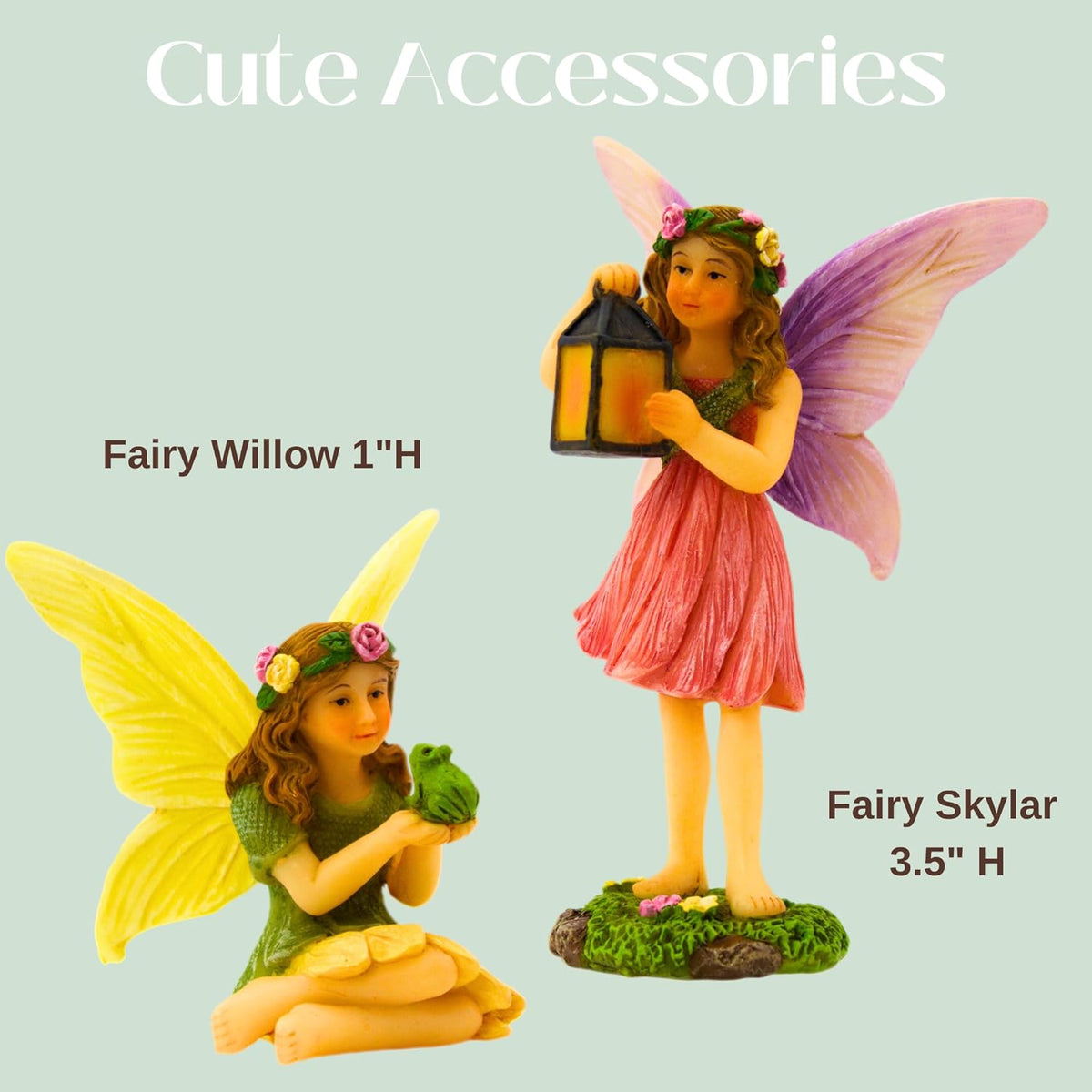PRETMANNS Fairy House Kit - Fairy Garden Accessories for Outdoor Miniature Village Decor, with