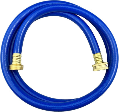 PVC Garden Hose 1/2 Inch Green Heavy Duty Water Hose with Solid Brass Fittings,No Leaking