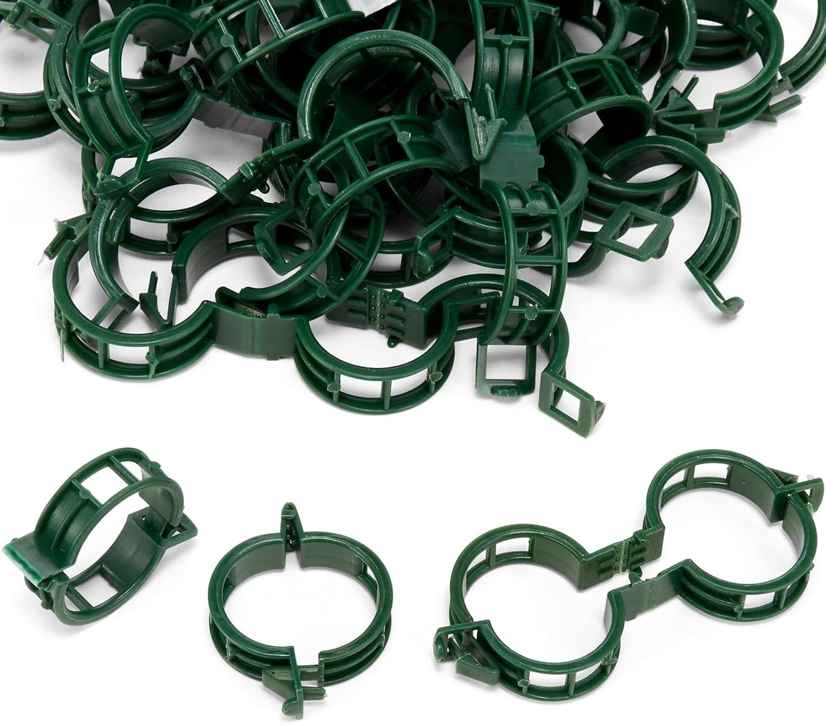 50 PCS Plant Support Clips, Tomato Vine Clips, Trellis Plastic Clips, Garden Vine Fixing Clips