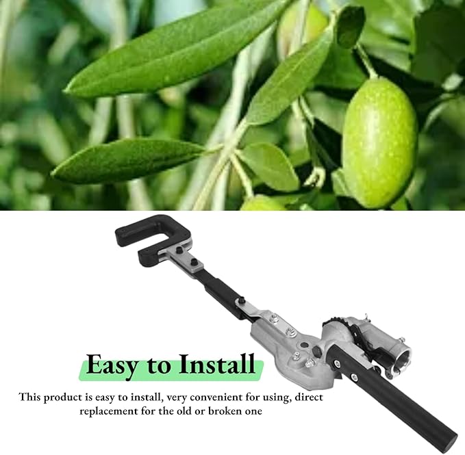 26mm Aluminium Alloy Fruit Picker Head, Olive Harvester Head, 9 Teeth Waste Picker Garden Grab